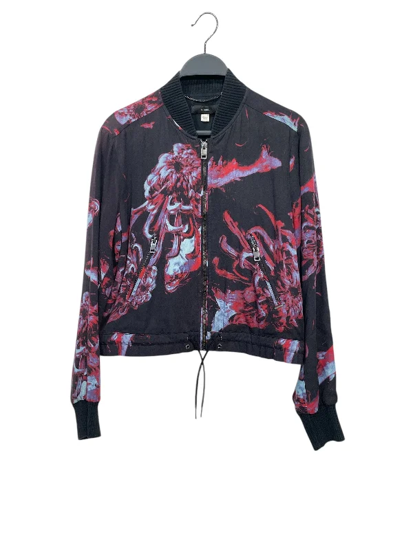 DIESEL/Jacket/XXS/All Over Print/Cotton/BLK/BLU + RED + PURPLE