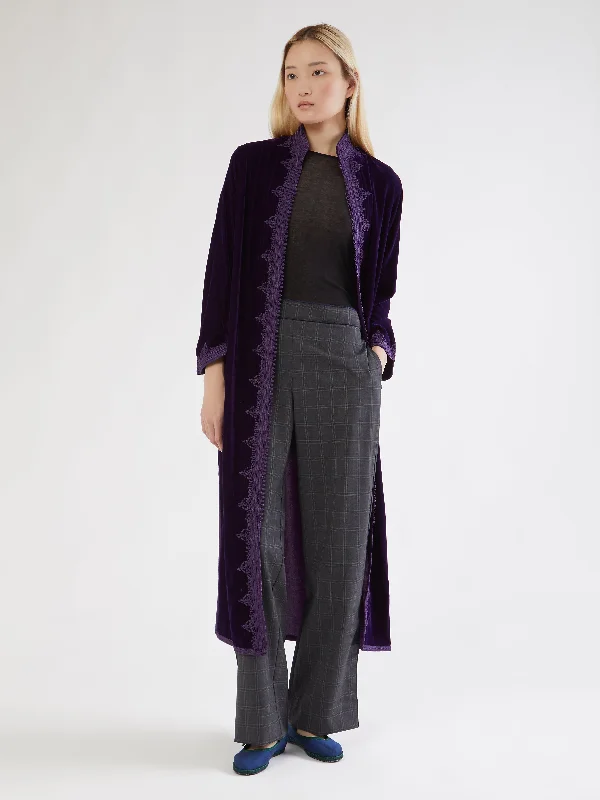 Moroccan velvet coat