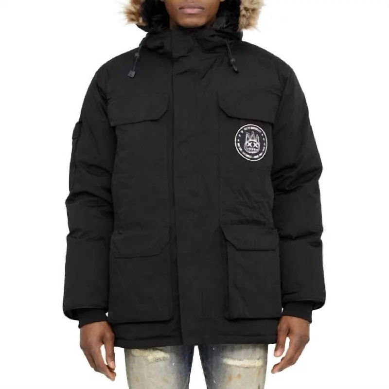 Parka Snorkel Jacket In Black