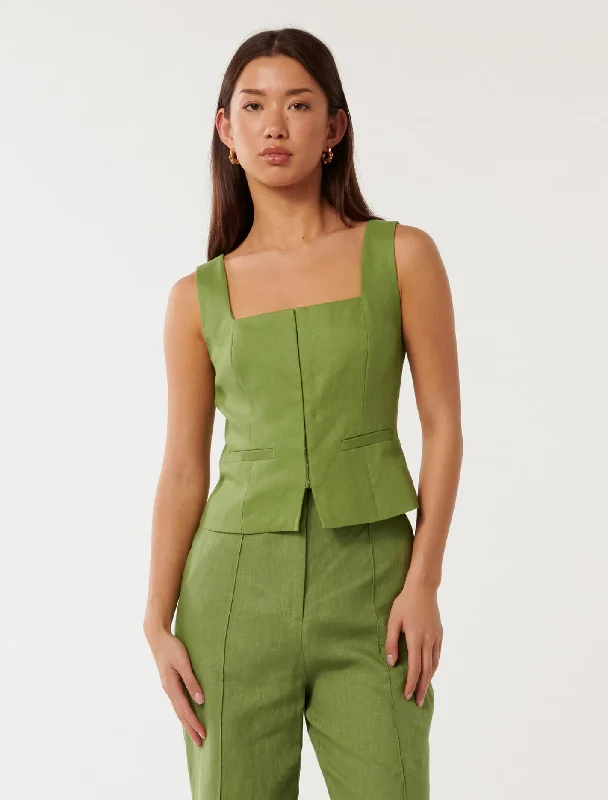 Posey Square Neck Waistcoat