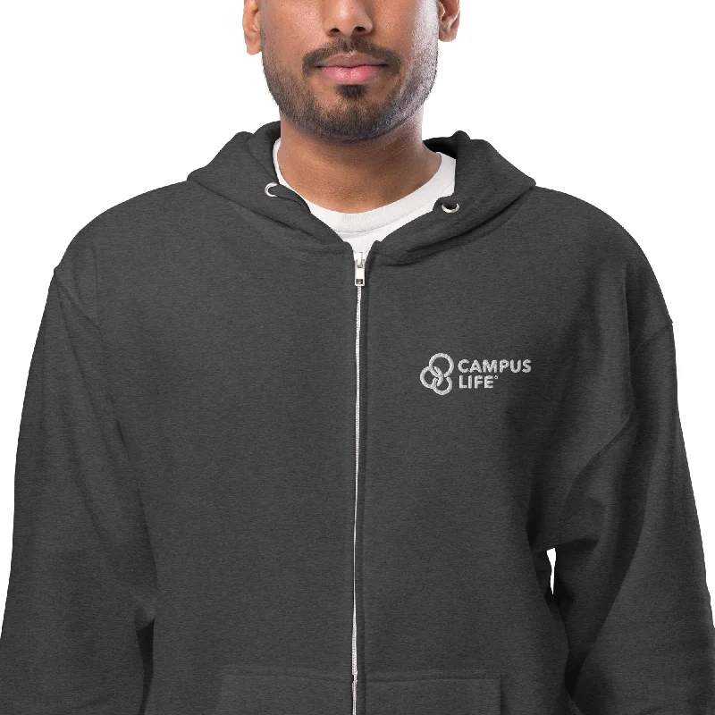 Campus Life Unisex fleece zip up hoodie