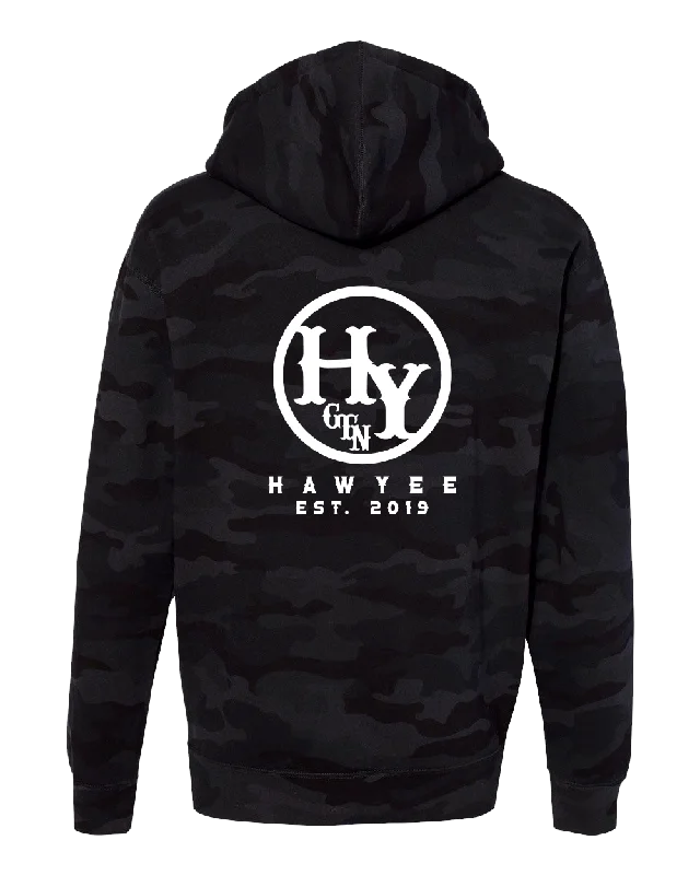 HEAVYWEIGHT HOODIE - BLACK & GREY CAMO