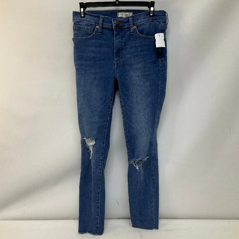 Jeans Skinny By Madewell In Blue Denim, Size: 4