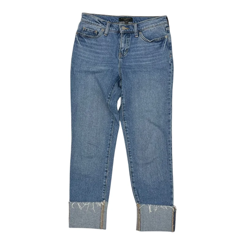 Jeans Straight By Banana Republic In Blue Denim, Size:0