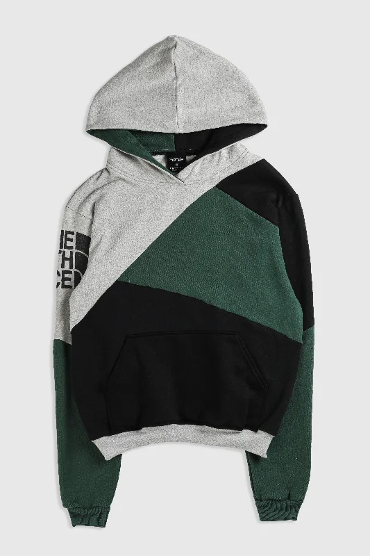 Rework North Face Patchwork Sweatshirt - XS