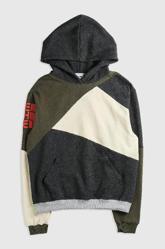 Rework North Face Patchwork Sweatshirt - L