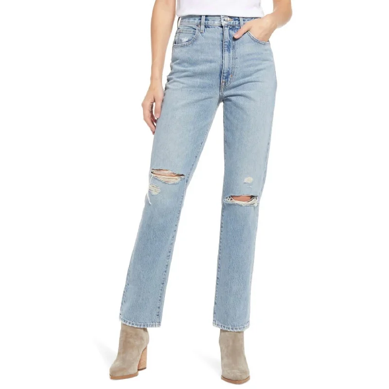 Sierra Slim Straight Stretch Denim Jeans In Valley Of Fire