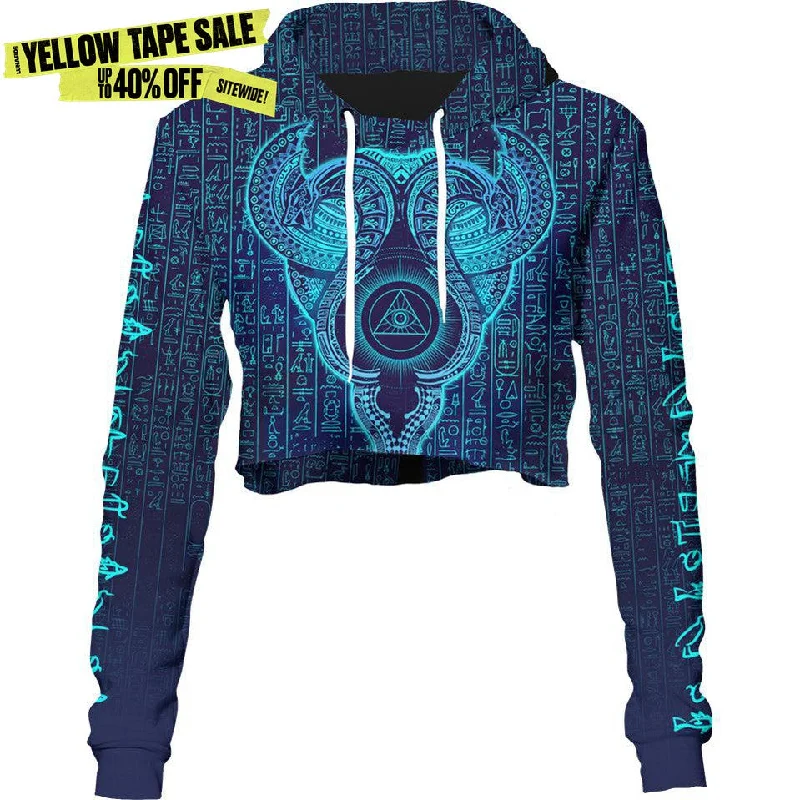 Uraeus Crop Hoodie - Electric Edition