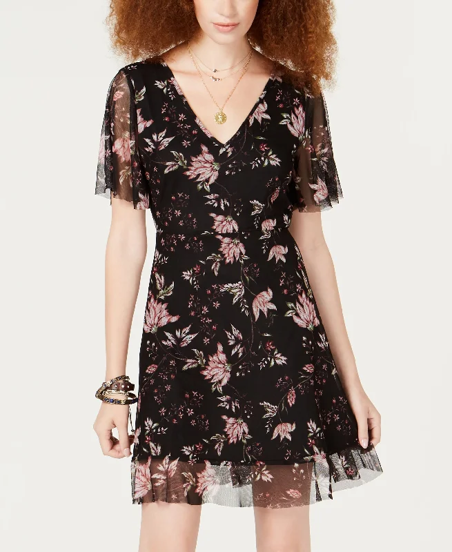 American Rag Juniors Floral Print Tie Back Dress