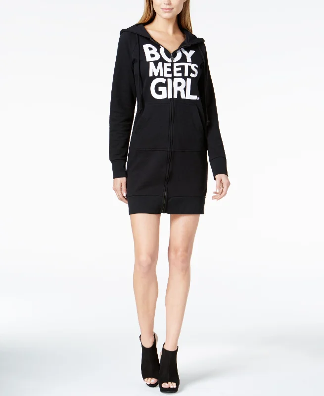 Boy Meets Girl. Graphic Hoodie Dress