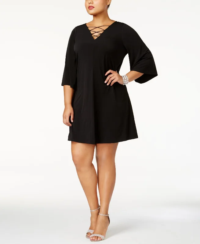 Jessica Howard Plus Size Lace Up Dress