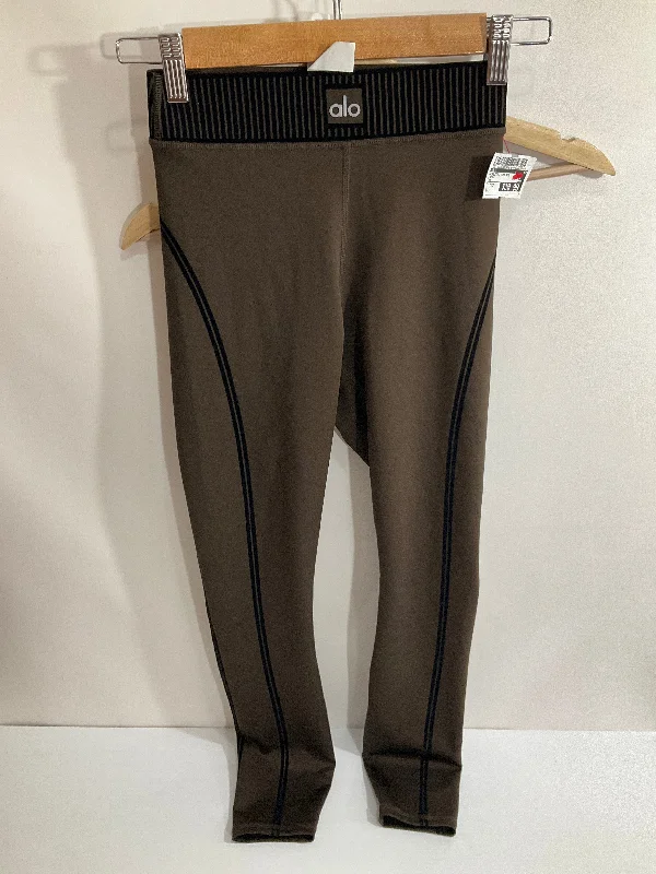 Athletic Leggings By Alo In Brown, Size: Xs