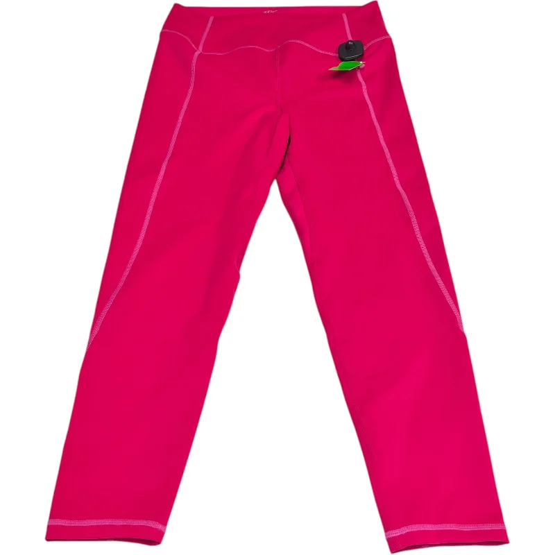 Athletic Leggings By J. Crew In Pink, Size: L