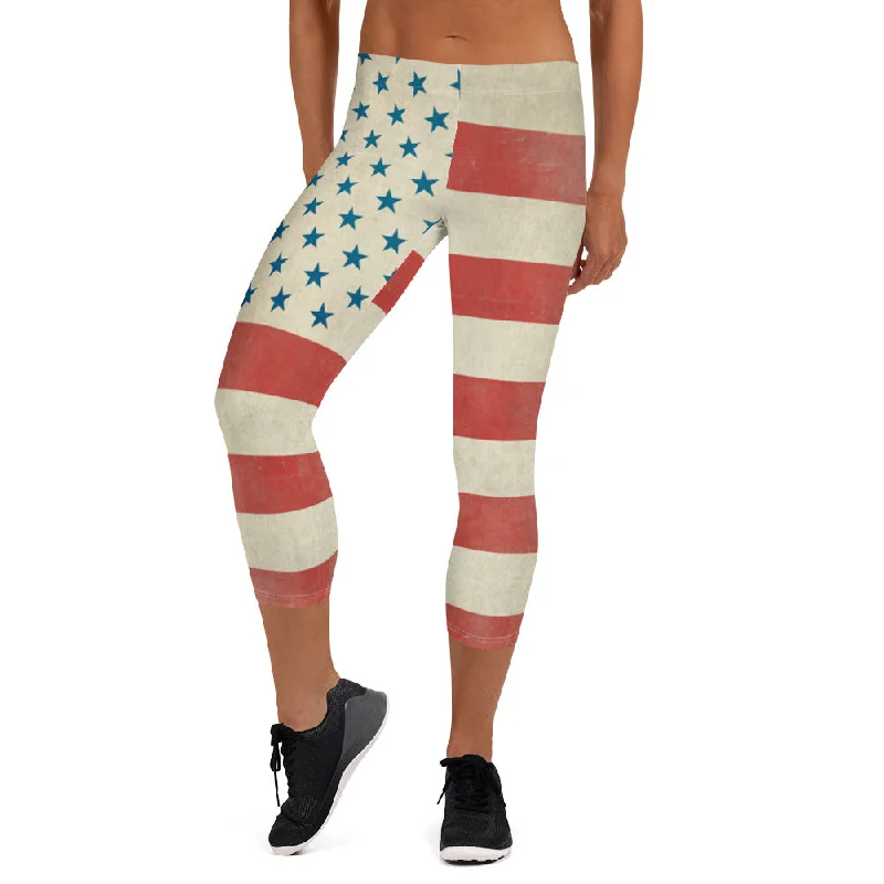 Civil Flag Capri Leggings