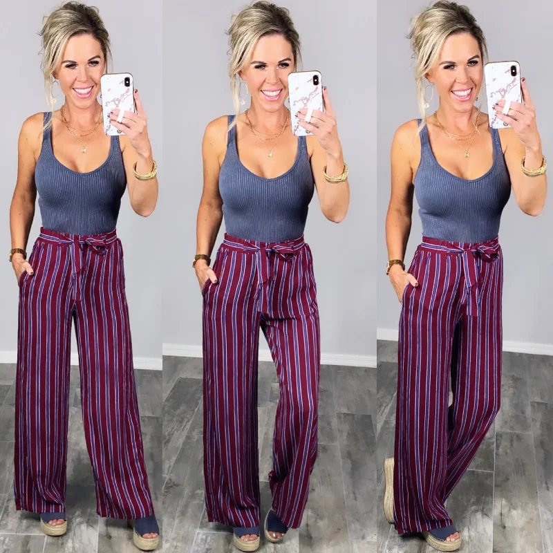 Epiphany Moment Pants - Burgundy