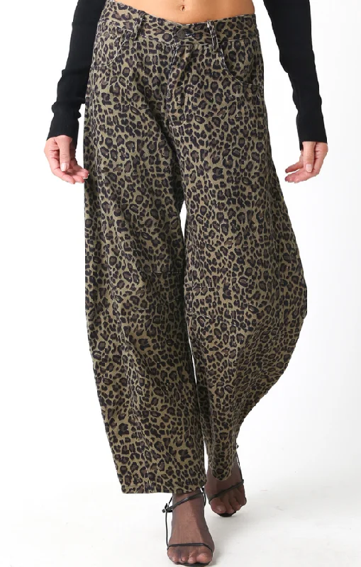 Fierce Leopard Barrel Pant