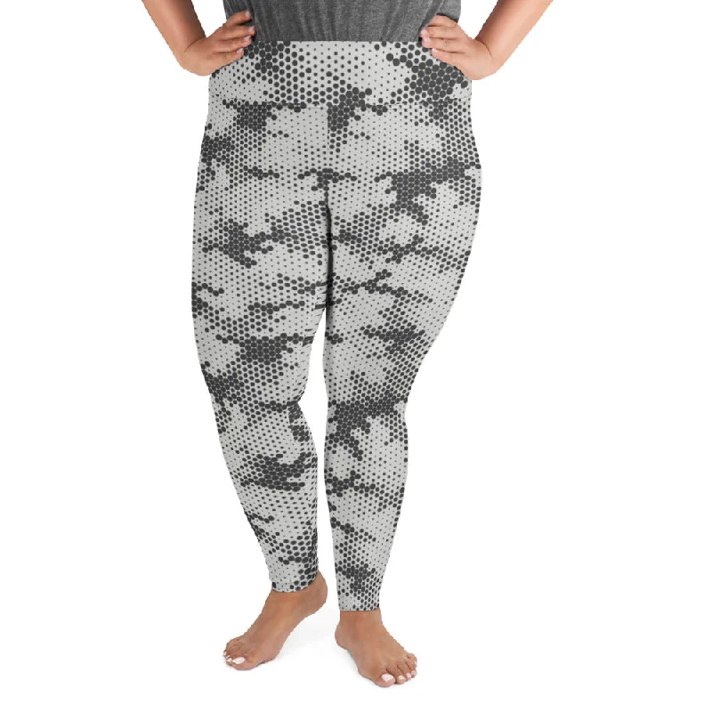 Halvtone Camo Plus Size Leggings