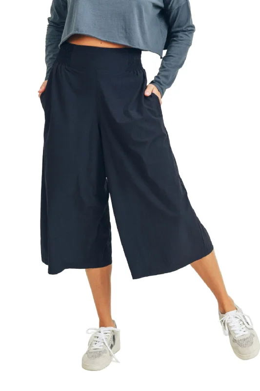 Mono B Culotte Pants With Elastic Waistband AP-A0671 and Plus