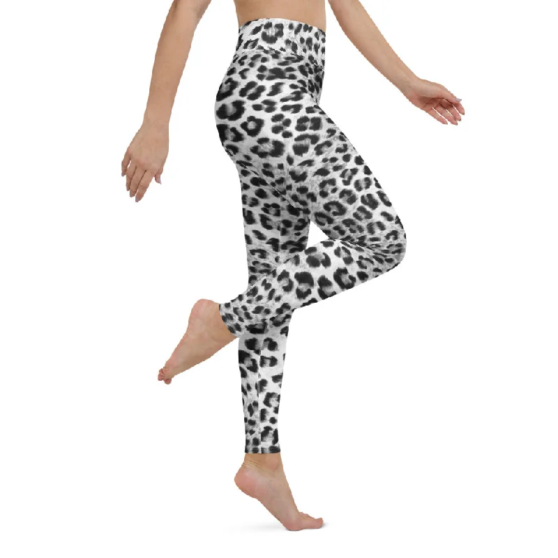 Snow Leopard Yoga Leggings